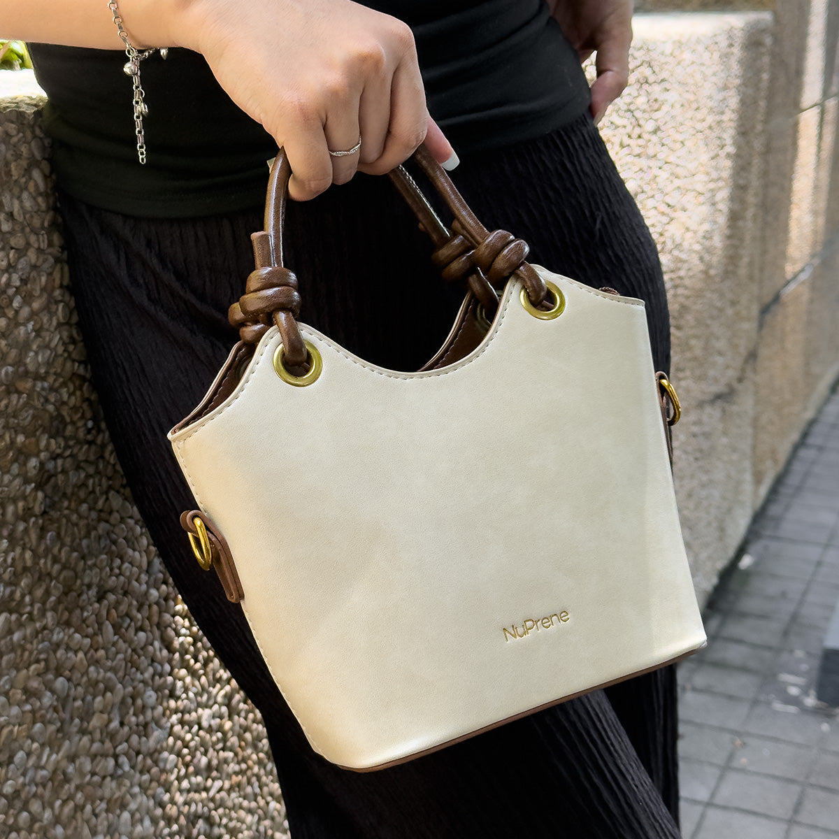 Amelie Vintage Bag in White