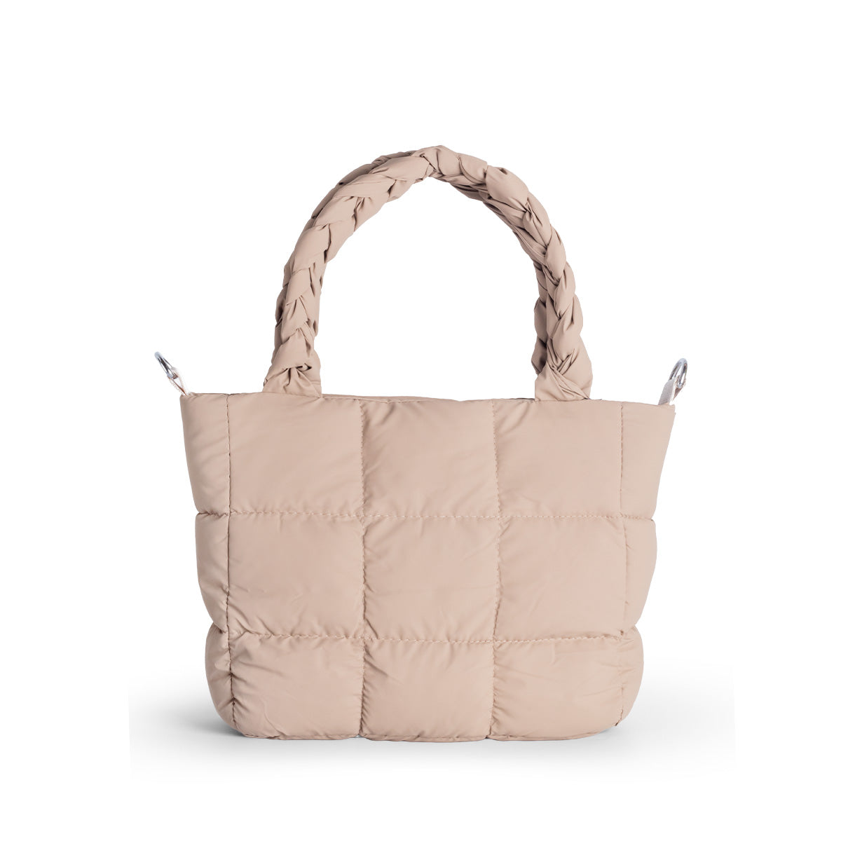 Anna Mini Puffer Tote Bag in Mocha