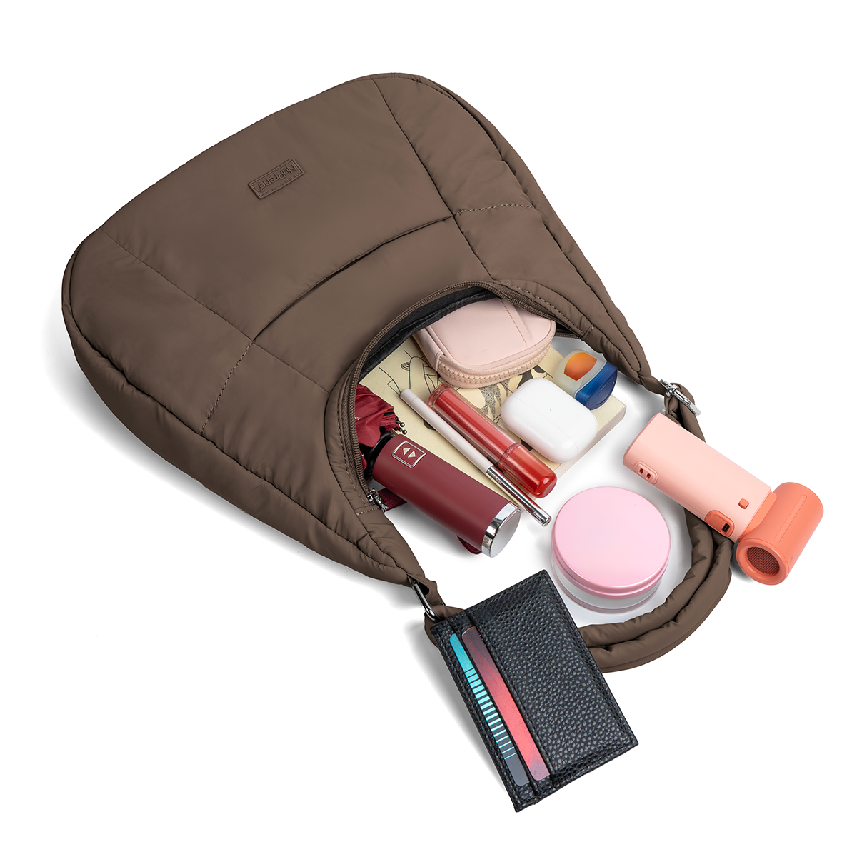 Eva Moon Bag in Coffee Brown