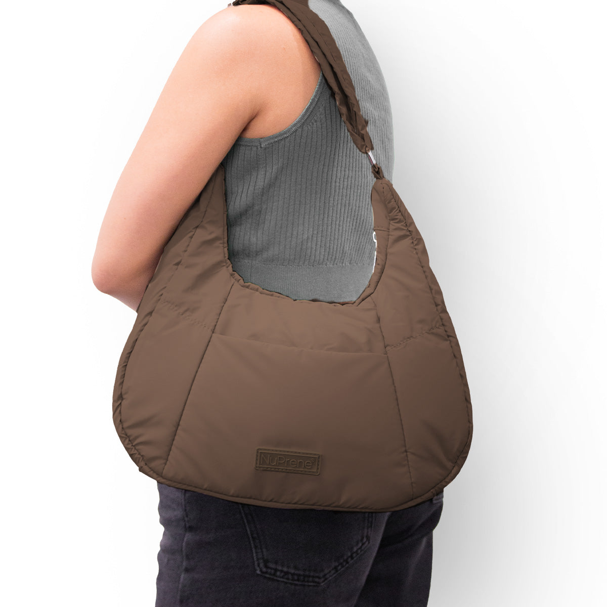 Eva Moon Bag in Coffee Brown