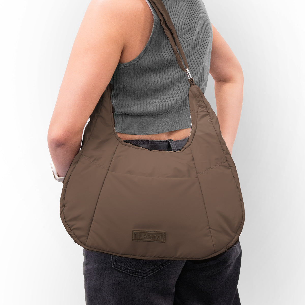 Eva Moon Bag in Coffee Brown