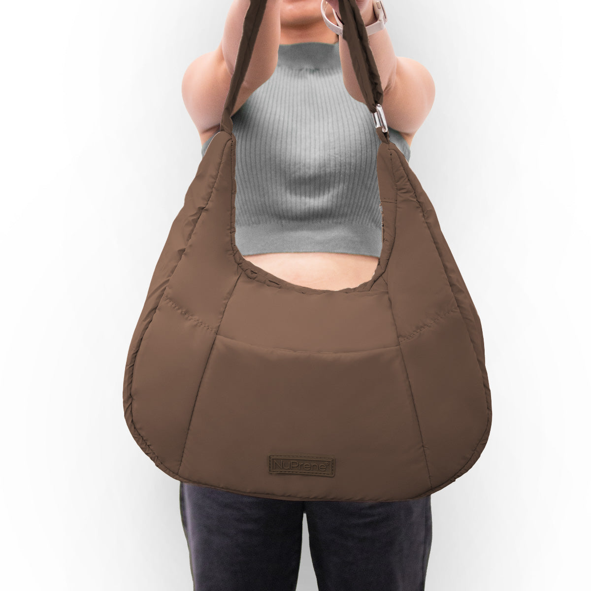 Eva Moon Bag in Coffee Brown