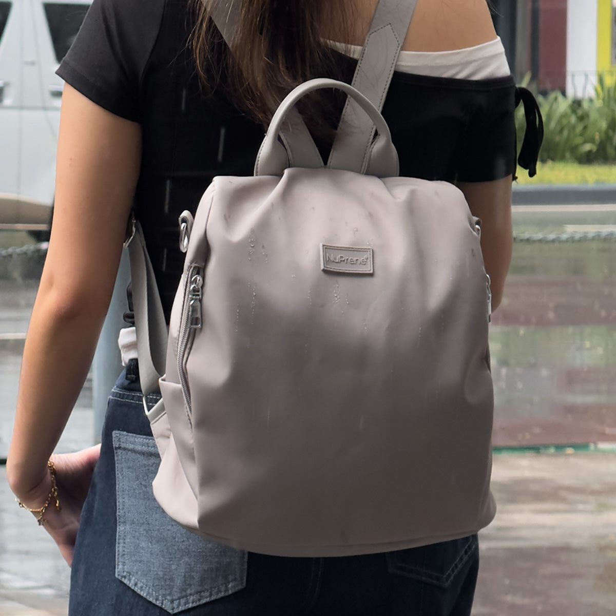 Lara Backpack in Taupe