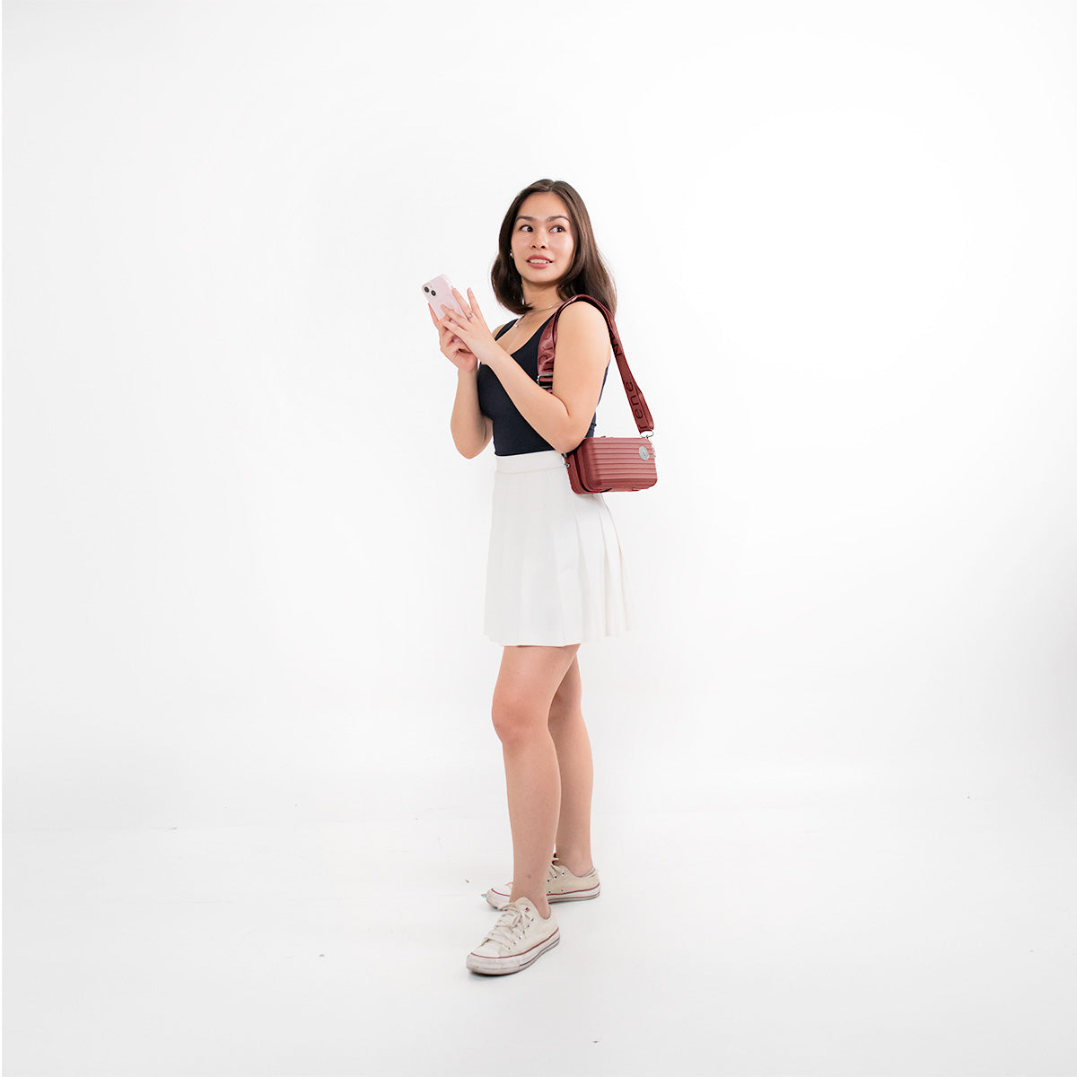 Lucca Cherry Red Mini Travel Bag