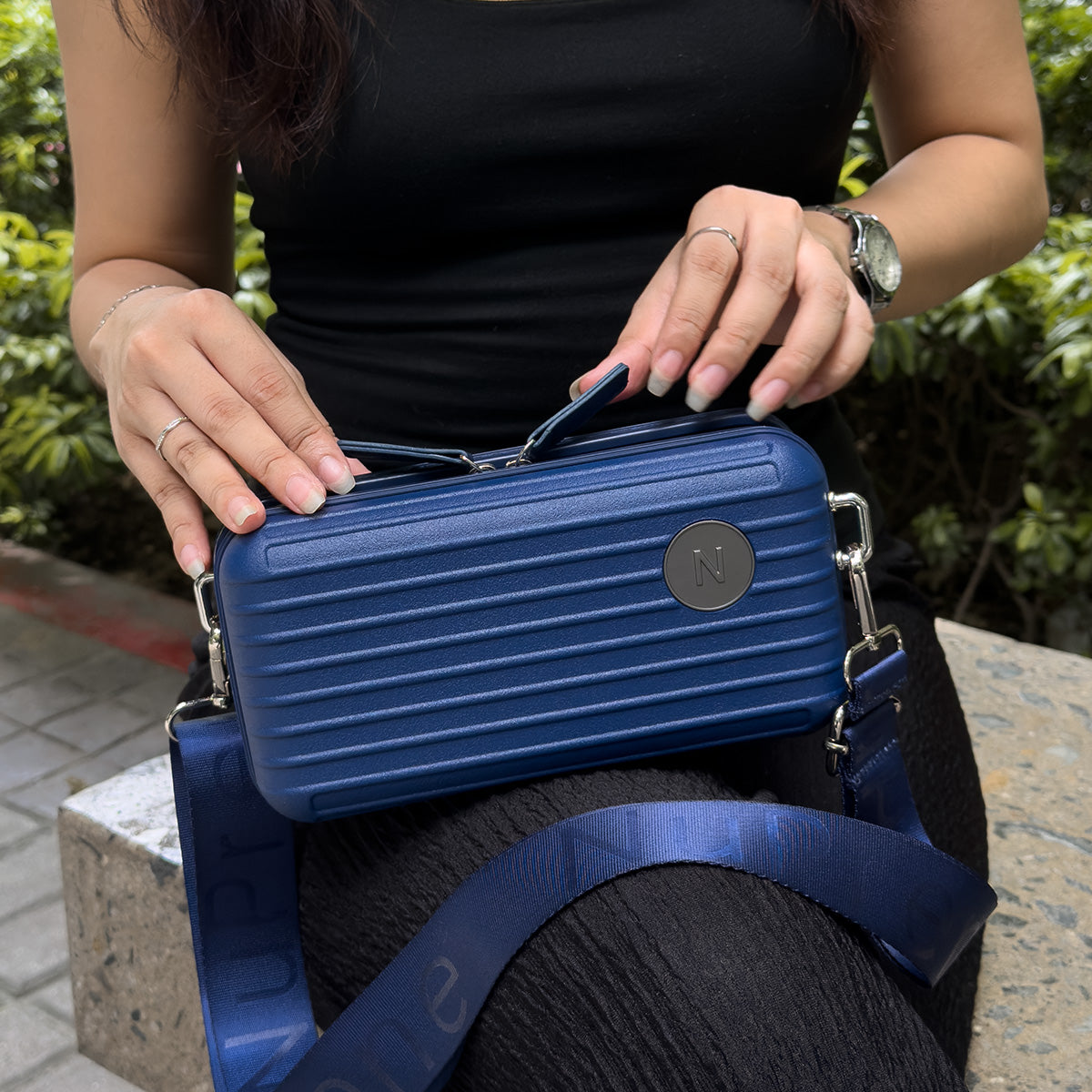 Lucca Midnight Blue Mini Travel Bag