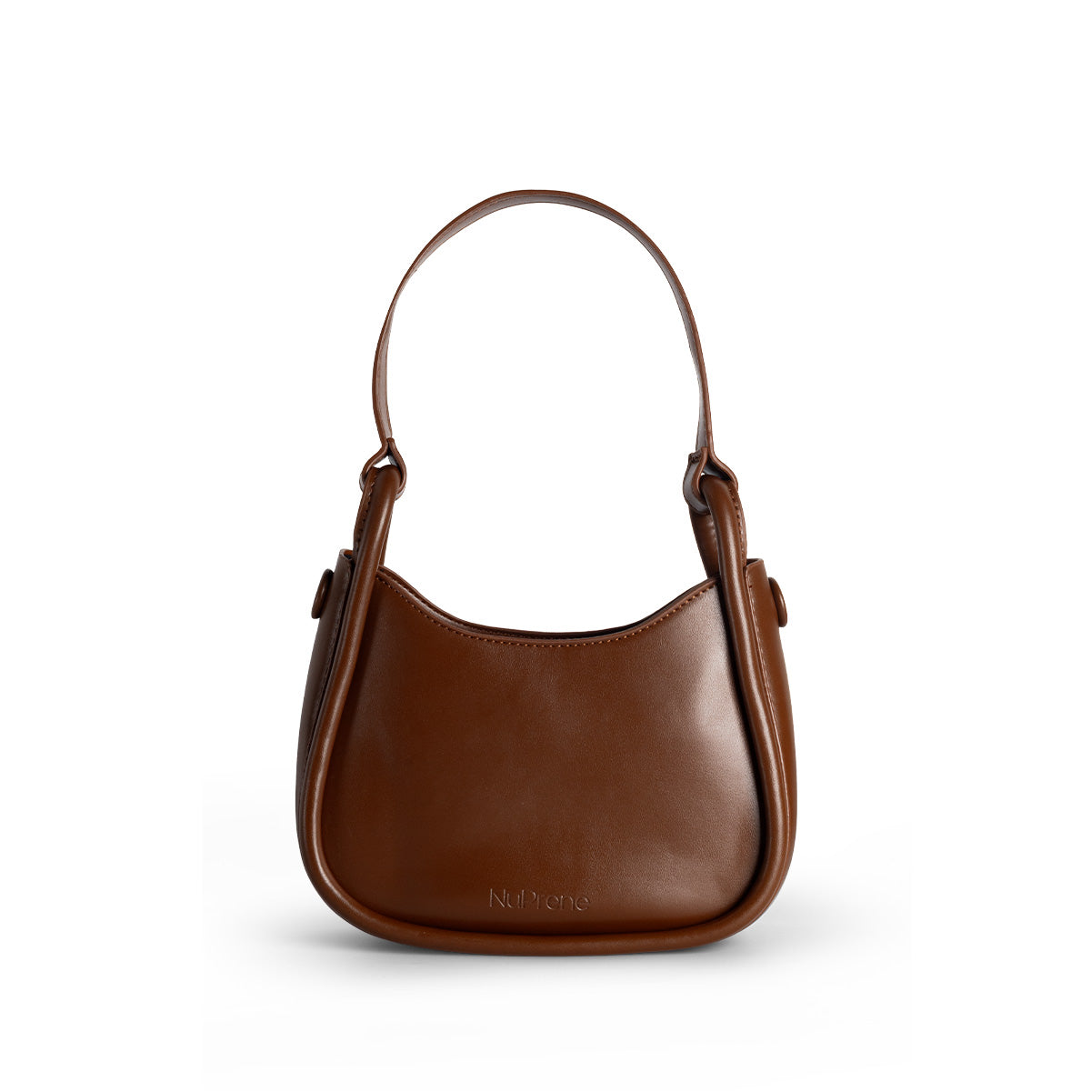 Olivia Mini Hobo Bag in Chestnut Brown