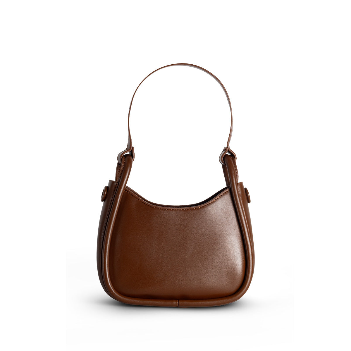 Olivia Mini Hobo Bag in Chestnut Brown