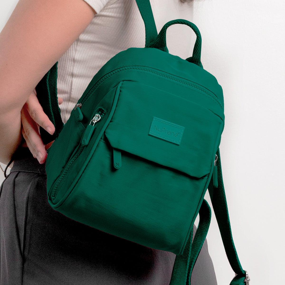 Raya Mini Backpack in Forest Green