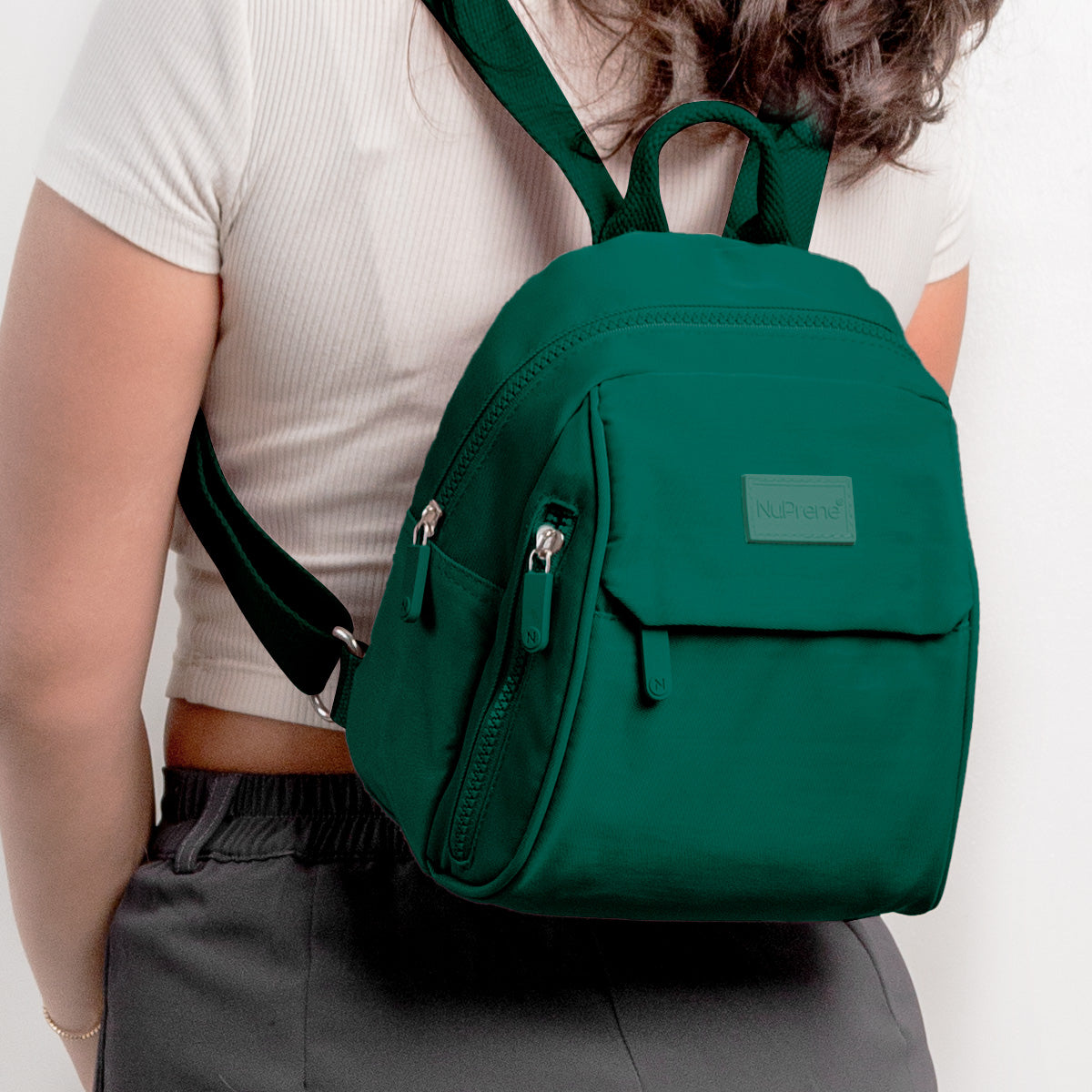 Raya Mini Backpack in Forest Green