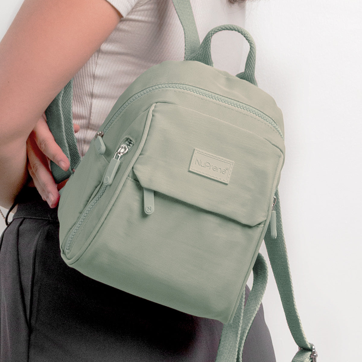 Raya Mini Backpack in Mint Green