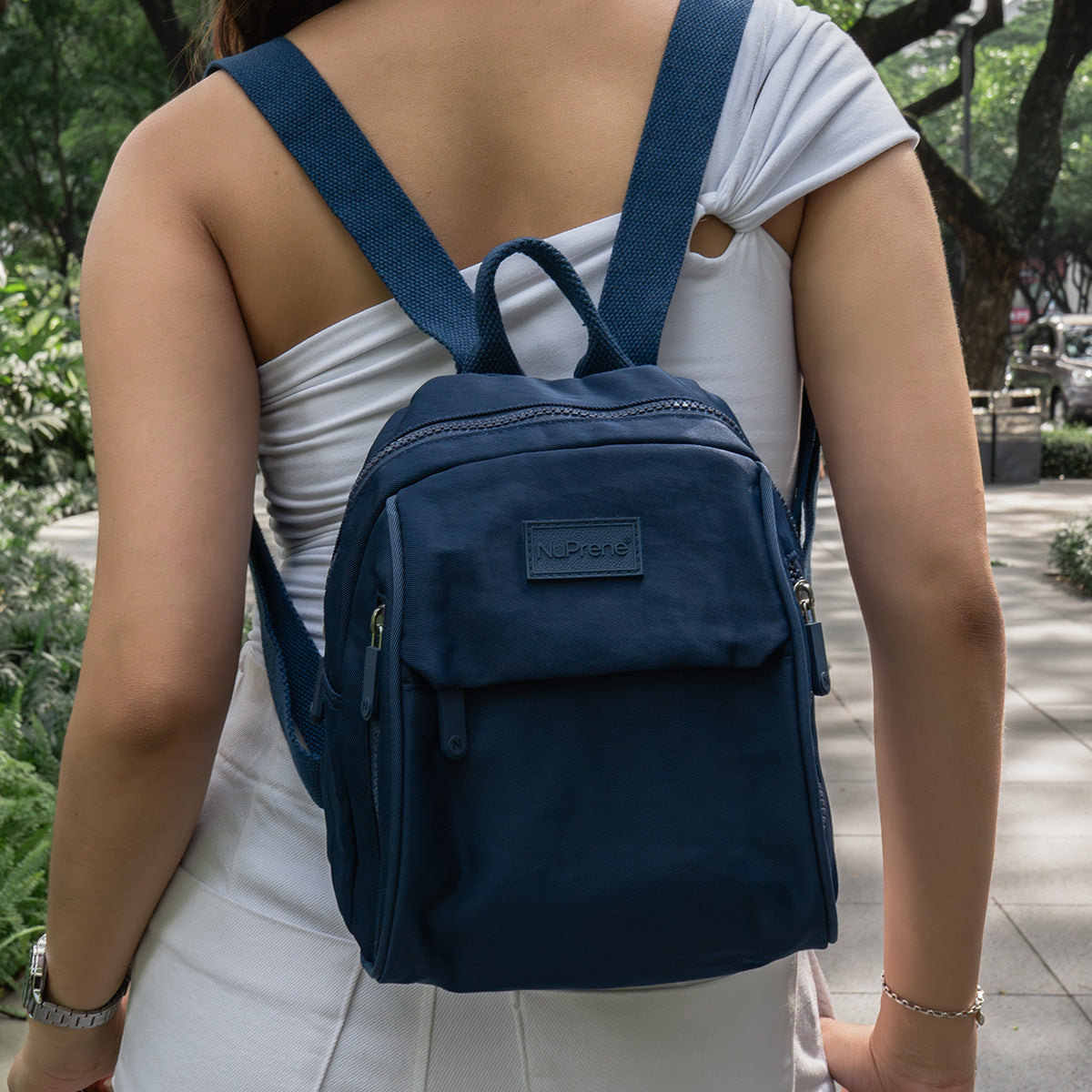 Raya Mini Backpack in Midnight Blue