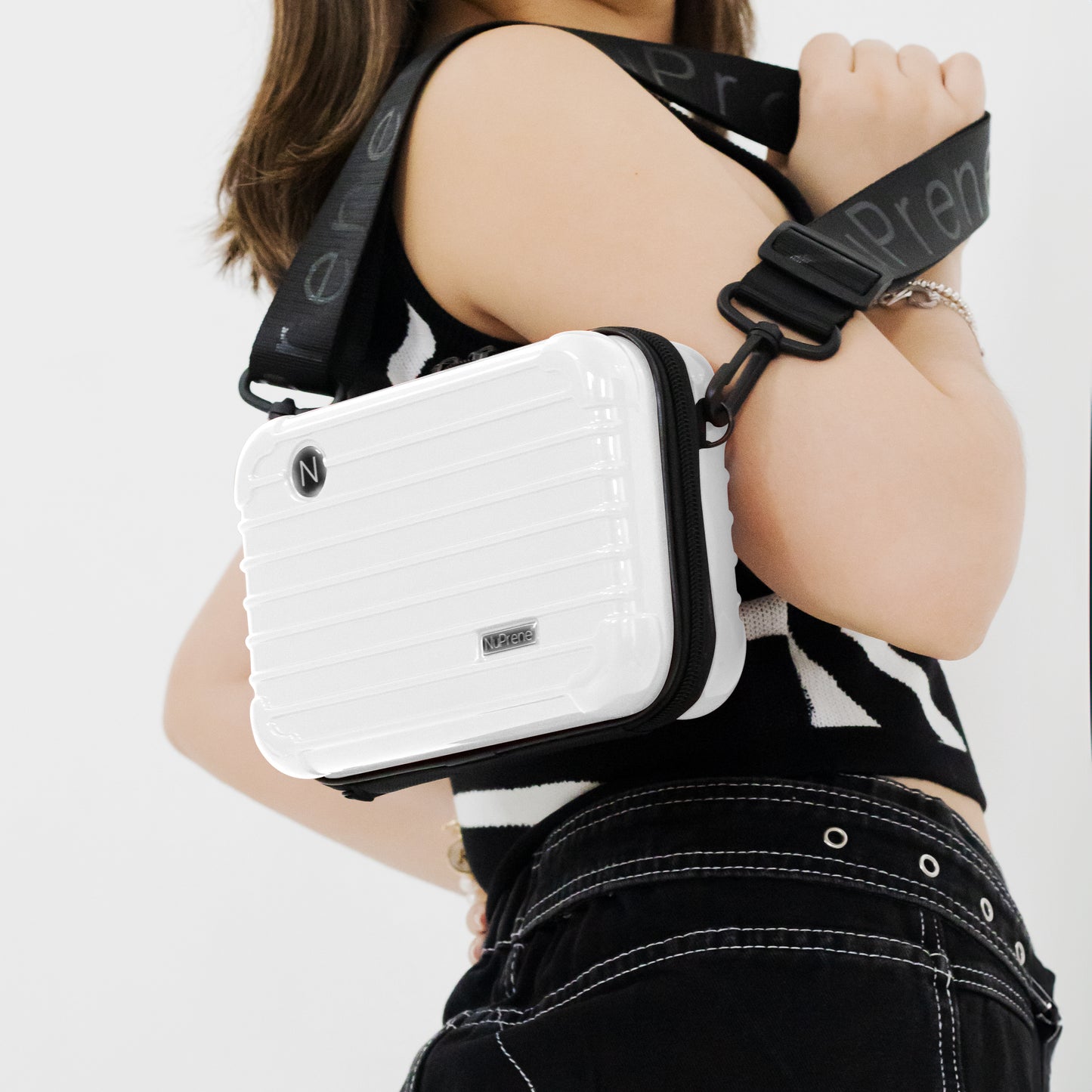 Van-Ya White Mini Travel Bag