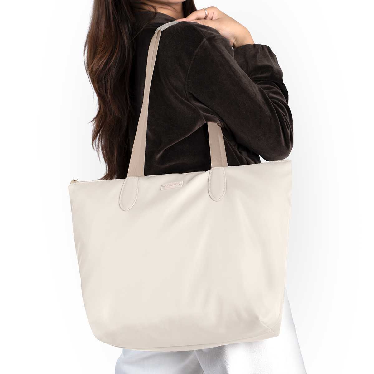 Fiorella Tote Bag in Cream