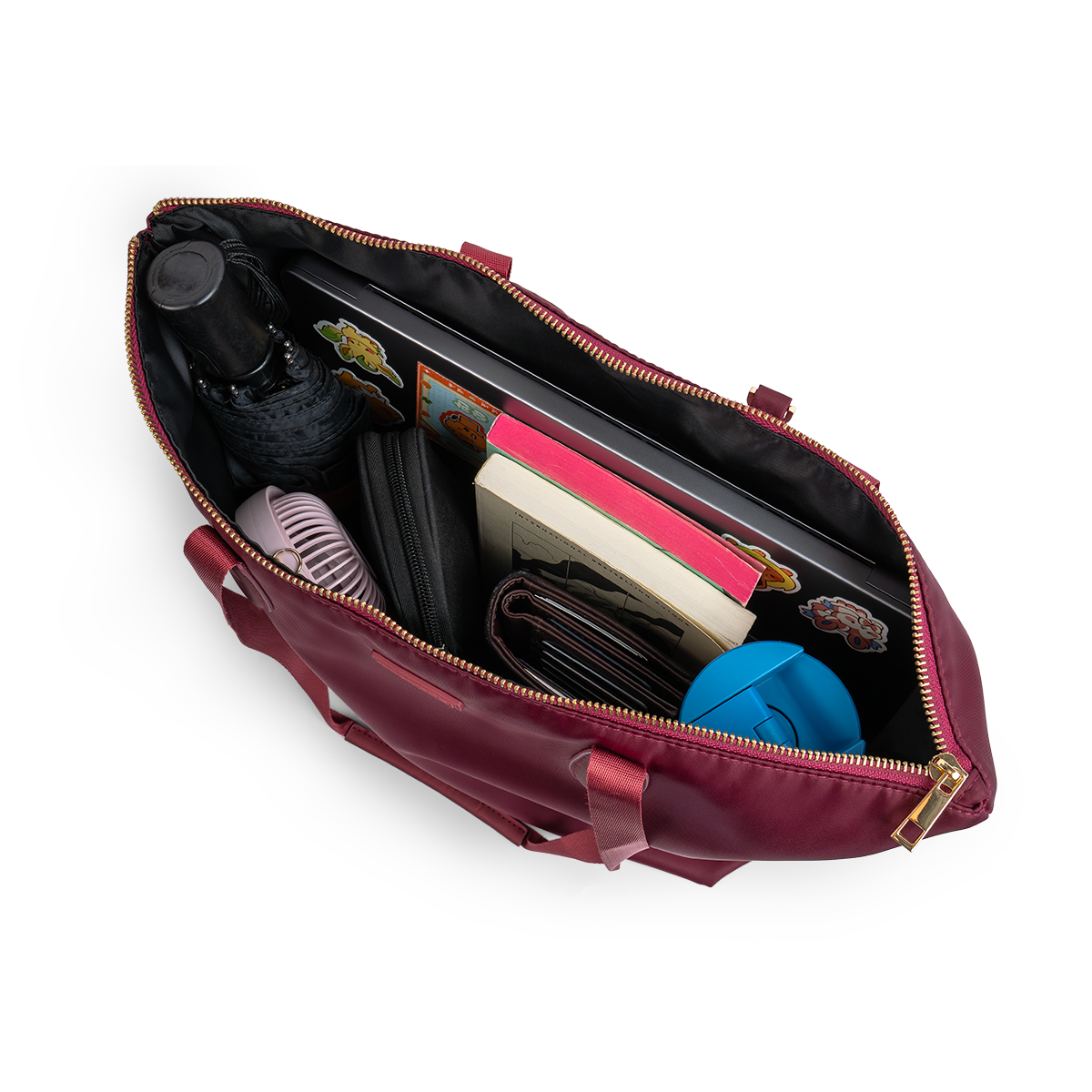 Fiorella Tote Bag in Burgundy