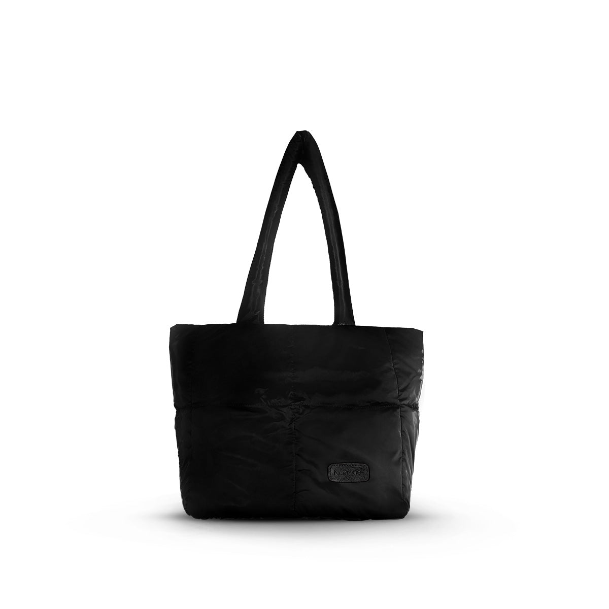 Floofa Black Puffer Tote