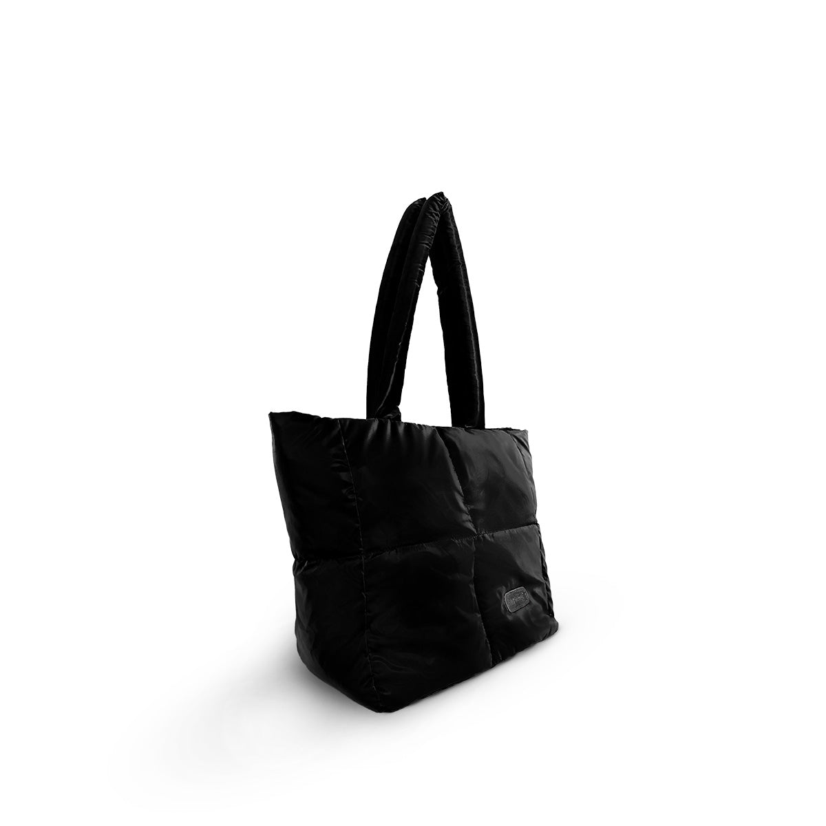 Floofa Black Puffer Tote