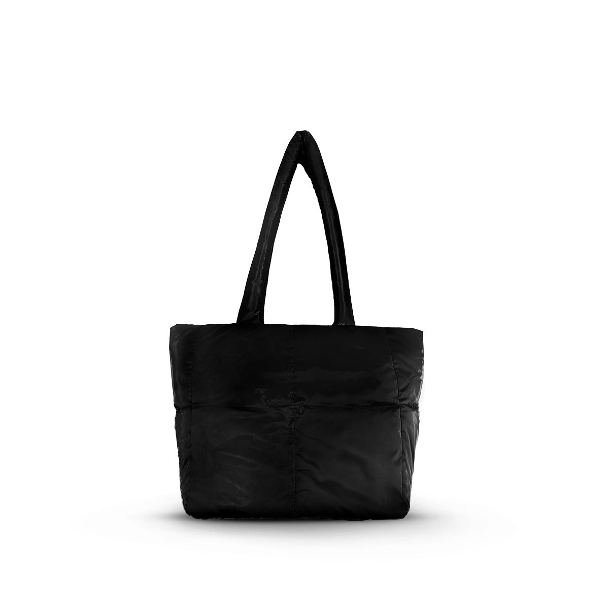 Floofa Black Puffer Tote