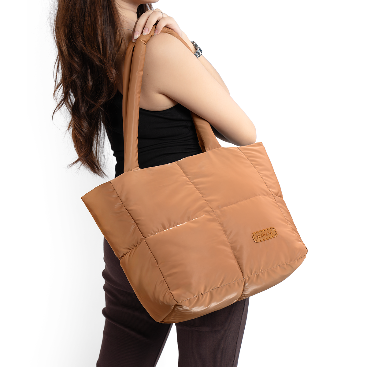 Floofa Cinnamon Puffer Tote