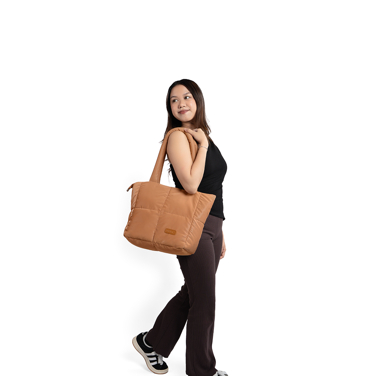 Floofa Cinnamon Puffer Tote