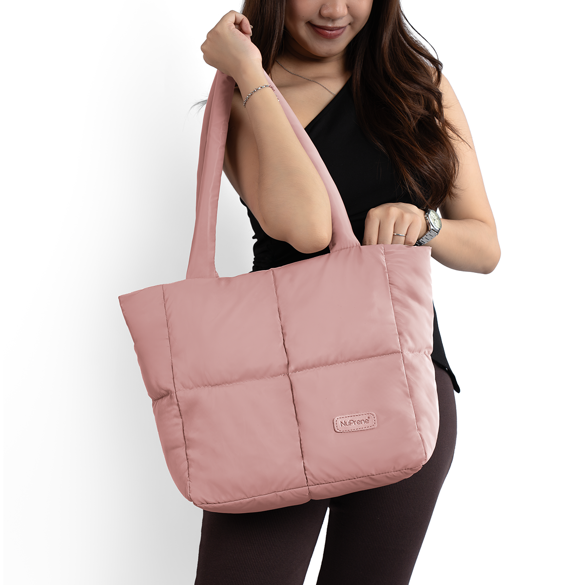 Floofa Mauve Puffer Tote