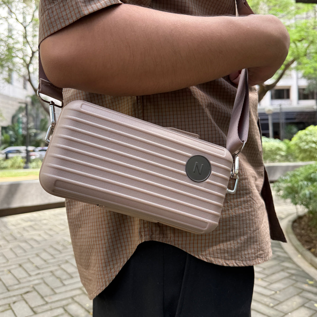 Lucca Mini Travel Bag in Mocha | NuPrene Philippines – NuPrene.co