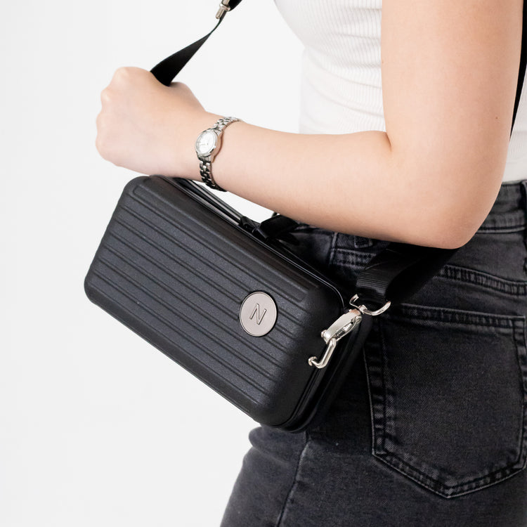 Lucca Black Mini Travel Bag