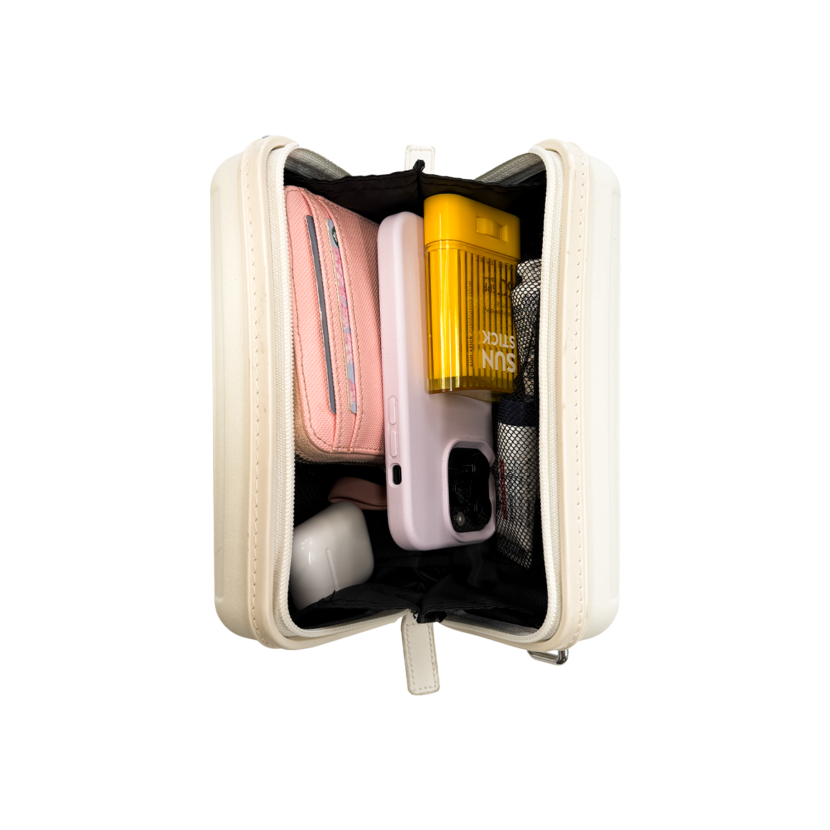Lucca Off-White Mini Travel Bag