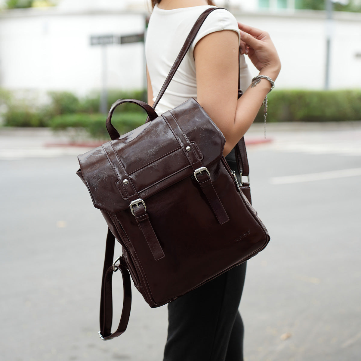 best leather backpack philippines Mila Vintage Backpack